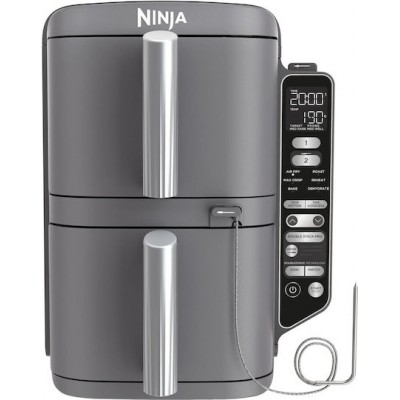 Ninja Air Fryer με Διπλό Αποσπώμενο Κάδο 9.5lt Γκρι SL451EU