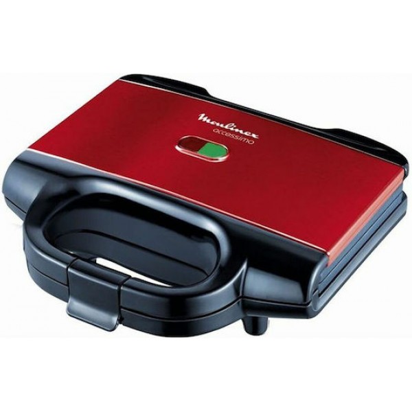 Moulinex Τοστιέρα για 2 Τοστ 650W Κόκκινη SM180811 Moulinex Τοστιέρα για 2 Τοστ 650W Κόκκινη SM180811