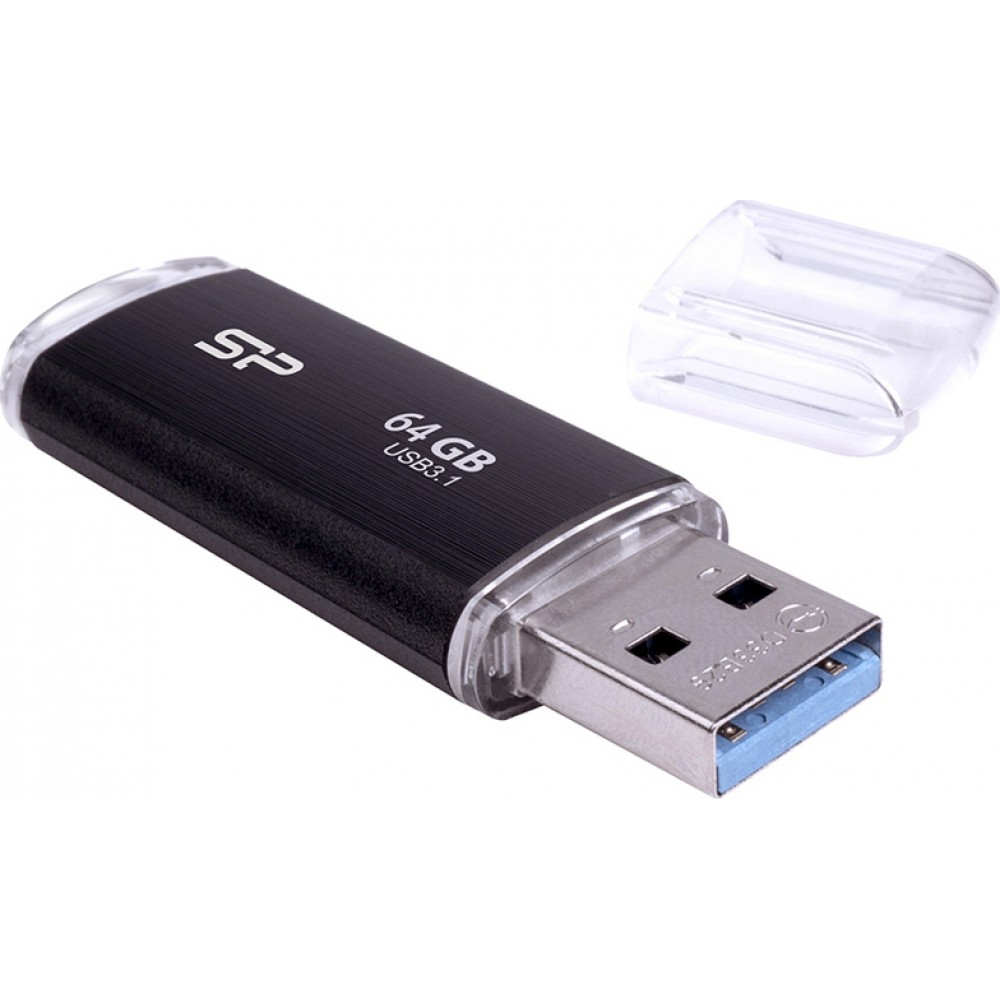 Silicon Power (USB Flash Drive) UFD 3.1 Blaze B02, 64GB Black
