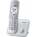 Panasonic KX-TG6851 Ασύρματο Τηλέφωνο με ανοιχτή ακρόαση Ασημί Ελληνικό Μενού